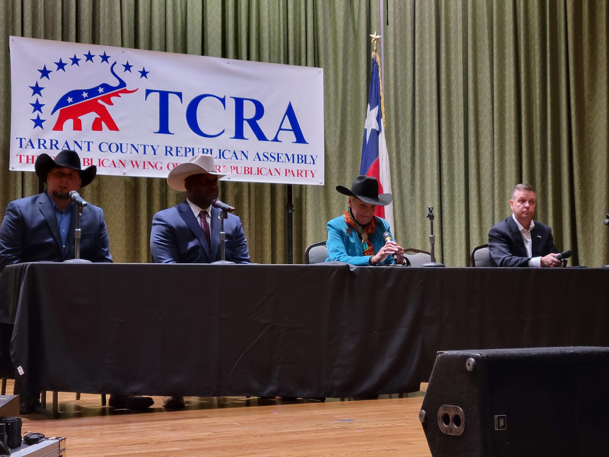 TCRA Monthly Meeting Stage and Speakers